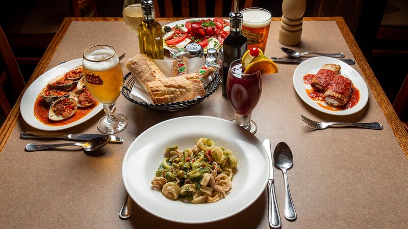 Several dinner entrees