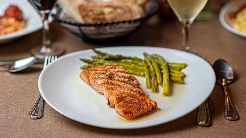 Salmon dinner entree